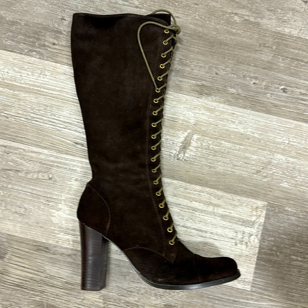 Brown tall boots